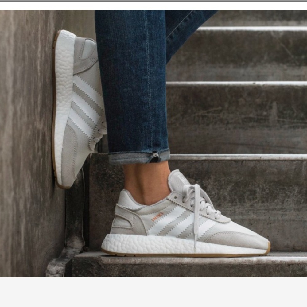 Adidas Iniki grey and white